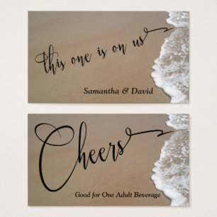 Sand & Foam Beach Photo Event Bar Drink Tickets