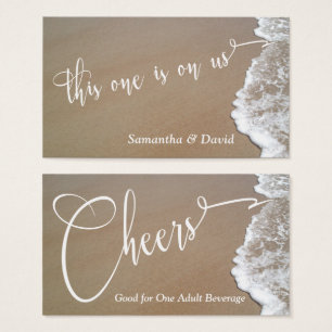 Sand & Foam Beach Photo Event Bar Drink Tickets 2