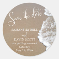 Sand & Foam Beach Photo Save the Date 2