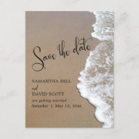 Sand & Foam Beach Wedding Save the Date