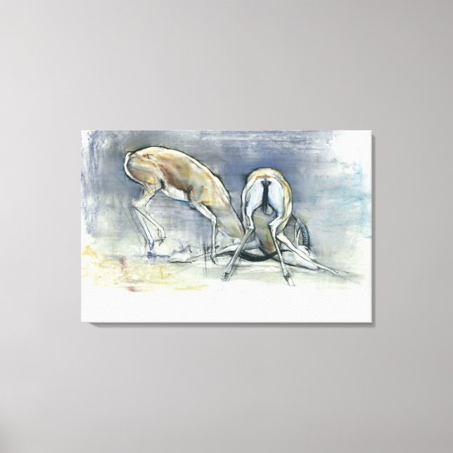 Sand Gazelles 2009  2 Canvas Print (Front)