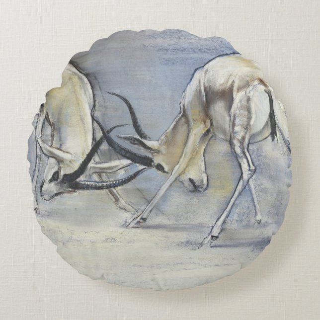 Sand Gazelles 2009  3 Round Cushion (Front)
