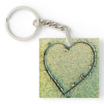 Sand Heart Key Chain