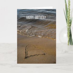 Sand Heart minimal love Card