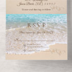 Sand Hearts Tropical Ocean Beach Wedding