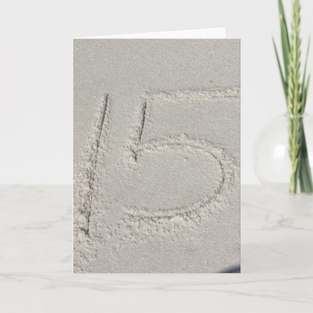Sand Holiday Card (Front)
