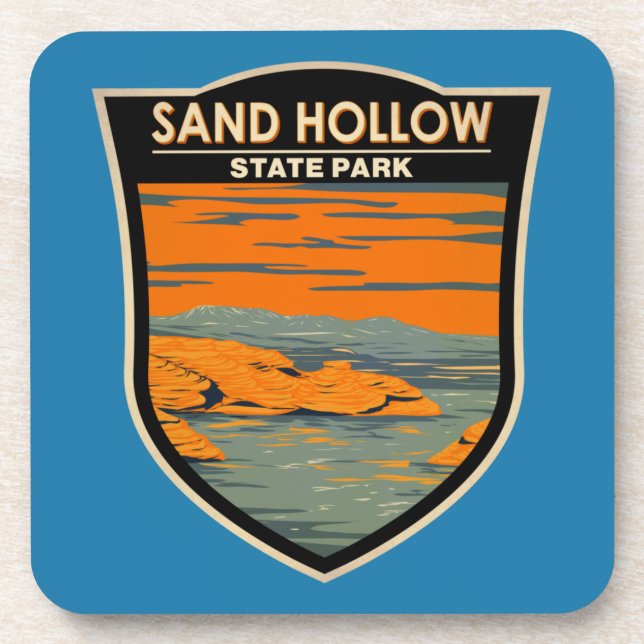 Sand Hollow State Park Utah Vintage  Coaster (Front)