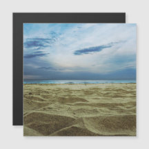 Sand in the beach magnetic card