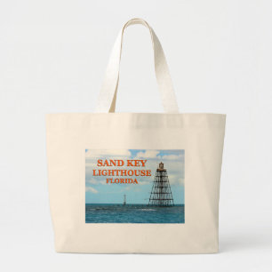 Sand Key Lighthouse, Florida Jumbo Tote Bag