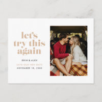 Sand Let's Try This Again Change the Date Wedding