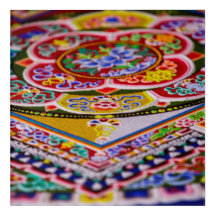 Sand Mandala Acryllic Wall Art