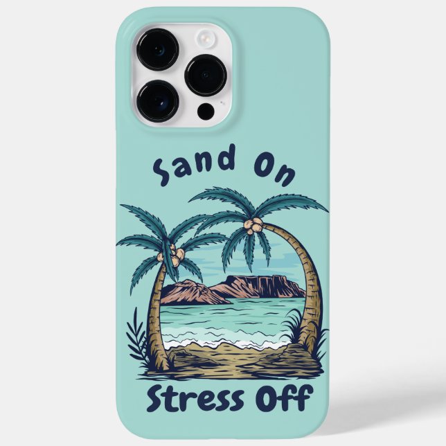 Sand-On Stress-Off Case-Mate iPhone Case (Back)