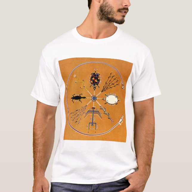 Sand Painting Native American Tribal T-Shirt (Front)