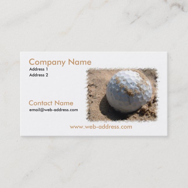 Sand Pit Business Card (Front)