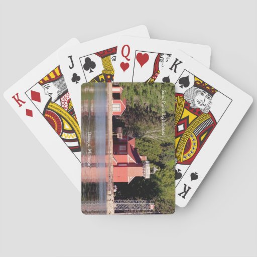Image of Sand Point Lighthouse Baraga playing cards
