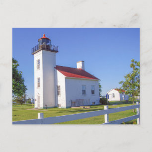 Sand Point Lighthouse, Escanaba, Michigan Postcard