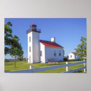Sand Point Lighthouse, Escanaba, Michigan Poster