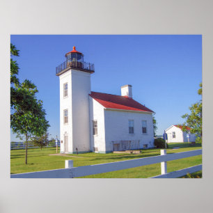 Sand Point Lighthouse, Escanaba, Michigan Poster