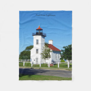 Sand Point Lighthouse fleece blanket