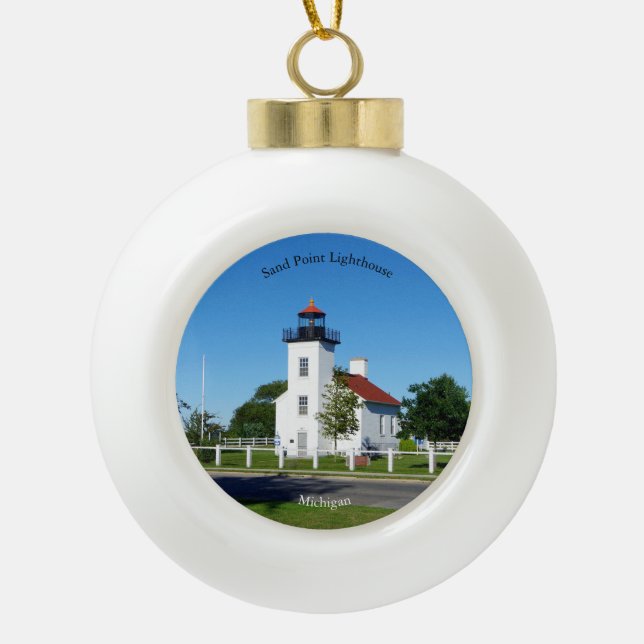 Sand Point Lighthouse ornament (Front)