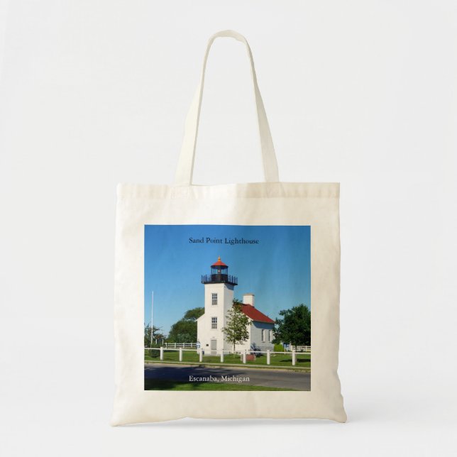 Sand Point Lighthouse tote bag (Front)