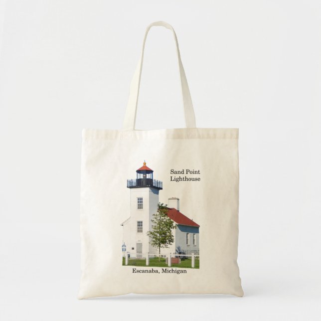 Sand Point Lighthouse tote bag (Front)
