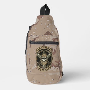 Sand Raider Veteran Desert Combat Emblem Sling Bag