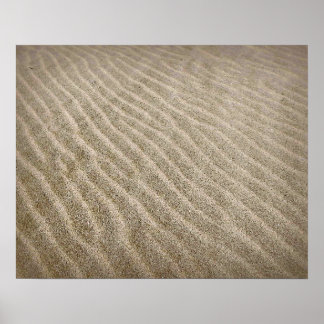 Sand Ripple Patterns Poster