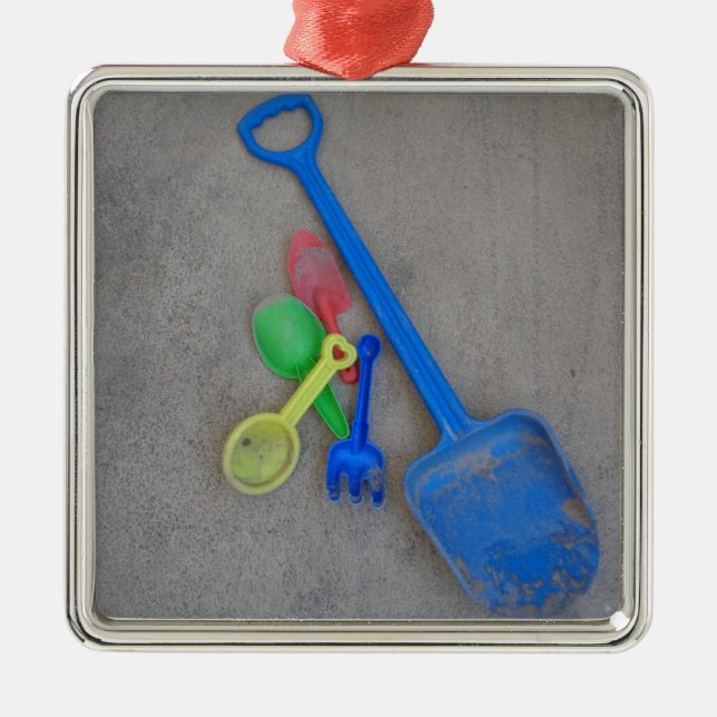 Sand Scoops, Kids Playground Beach Summer Metal Tree Decoration (Front)