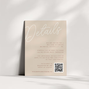Sand   Script Watermark All-in-One Details Enclosure Card
