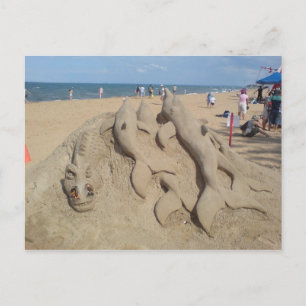 Sand Sculptures Postcard