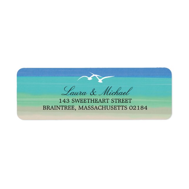 Sand, Sea and Seagulls | Return Address (Front)