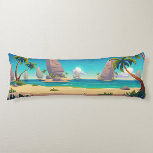 Sand sea beach Body Cushion