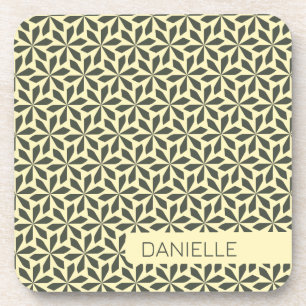 sand shades geometric pattern  coaster