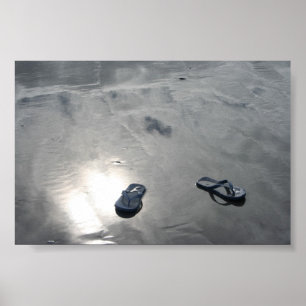 Sand & Skiing Poster