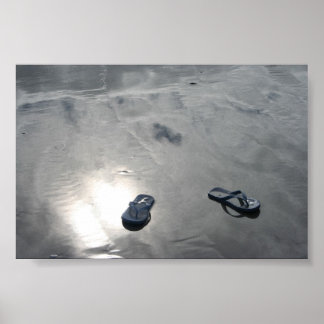 Sand & Skiing Poster