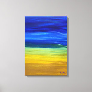Sand Sky Acrylic Painting Blends Cheryl Paton Canvas Print