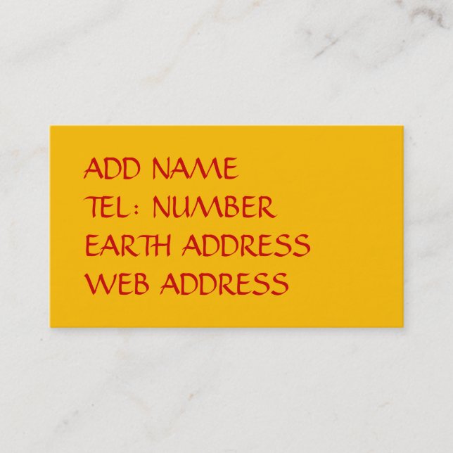 Sand solid colour business card (Front)