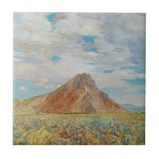 Sand Springs Butte by Childe Hassam, Vintage Art Tile