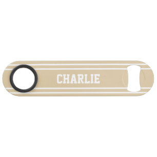 Sand Stripes custom monogram bottle opener