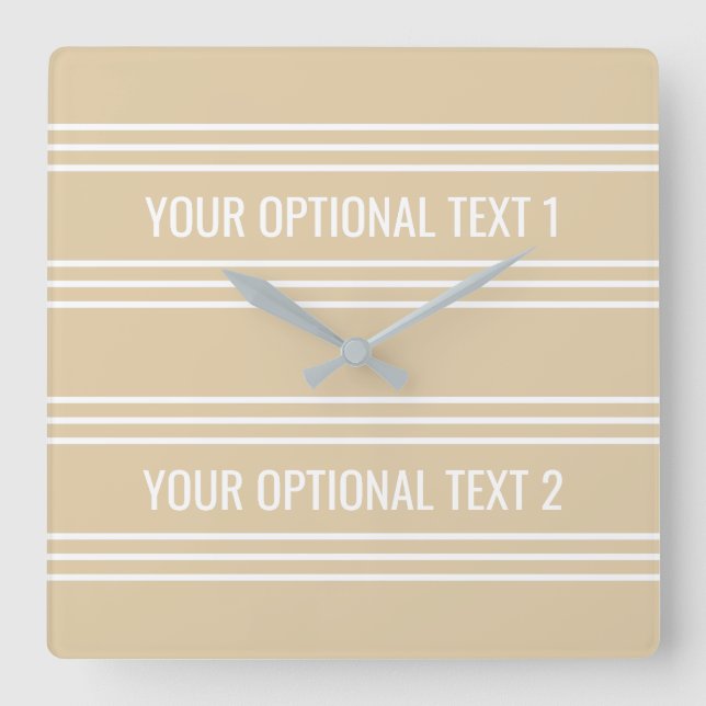 Sand Stripes custom wall clock (Front)