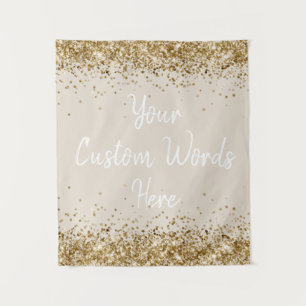 Sand Tan White Backdrop Birthday Party Photo Booth Tapestry