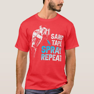 Sand Tape Spray Repeat T-Shirt