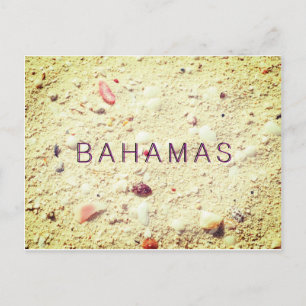 Sand Textured Bahamas Postcard
