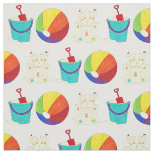 Sand Toys Summer Beach Ball Bucket Pail Castle Fabric