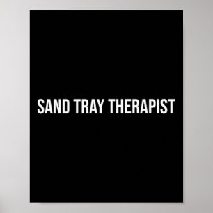 Sand Tray Therapist Mental Health Poster