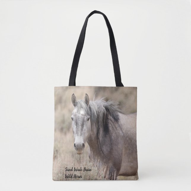 Sand Wash Basin Wild Horses Tote Bag (Front)