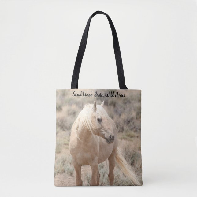 Sand Wash Basin Wild Horses Tote Bag (Front)