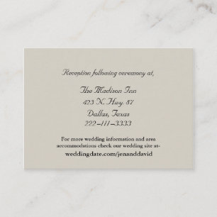 Sand Wedding enclosure cards