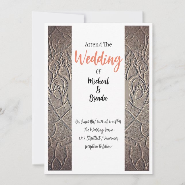 Sand Wedding Invitions Invitation (Front)